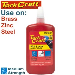 NUT LOCK MEDIUM STRENGTH FOR STD SIZED T 250 GRAM NUT LOCK MEDIUM STRENGTH FOR STD SIZED T 250 GRAM