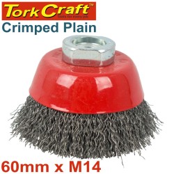 WIRE CUP BRUSH CRIMPED PLAIN 60MMXM14 BULK WIRE CUP BRUSH CRIMPED PLAIN 60MMXM14 BULK