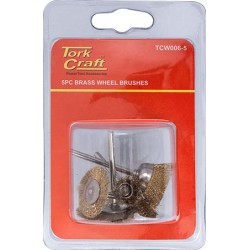 WIRE BRUSHES MINI 5PC BRASS 3.2mm SHAFT ASSORTED SHAPES WIRE BRUSHES MINI 5PC BRASS 3.2mm SHAFT ASSORTED SHAPES