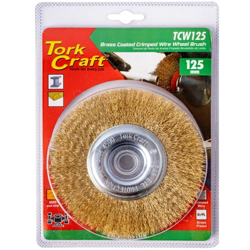 WIRE WHEEL BRUSH 125MM X 14MM X 16MM ARBOR WITH 1/2" BUSH WIRE WHEEL BRUSH 125MM X 14MM X 16MM ARBOR WITH 1/2" BUSH