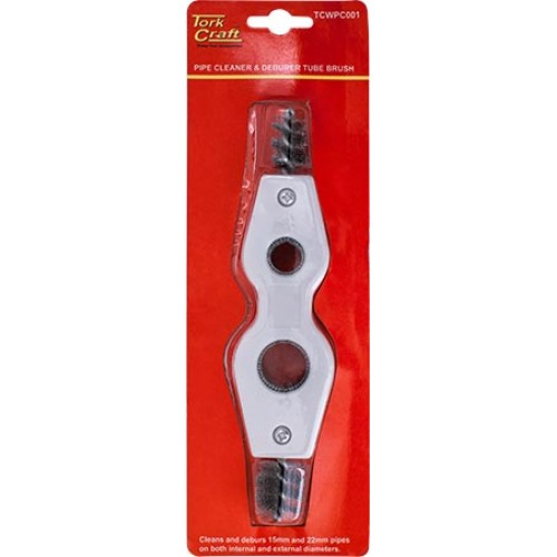 PIPE CLEANER & DEBURER TUBE BRUSH 15 & 19MM WIRE BRUSH