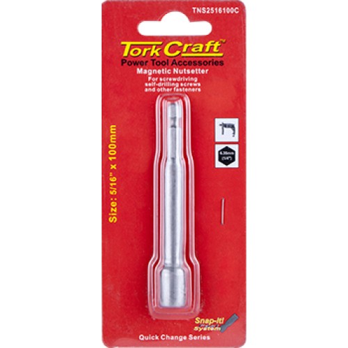 NUTSETTER MAGNETIC 5/16"X 100MM 1/CARD