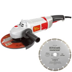 ANGLE GRINDER 230MM TCAG0230 C/W DB3 SEG DIAMOND BLADE ANGLE GRINDER 230MM TCAG0230 C/W DB3 SEG DIAMOND BLADE