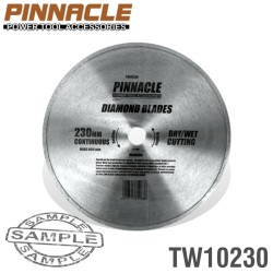 DIAMOND BLADE CONT.RIM 230X22.22MM PINNACLE DIAMOND BLADE CONT.RIM 230X22.22MM PINNACLE